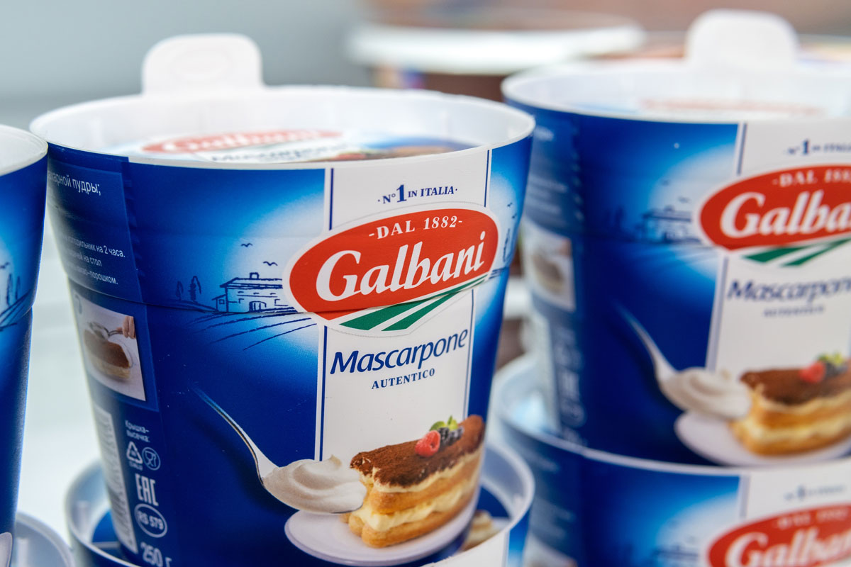 Galbani Plastic Legno vaschette mascarpone