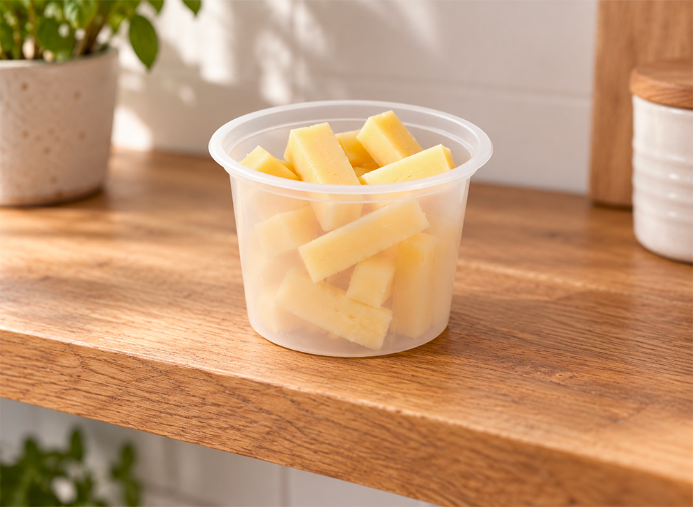Plastic Legno contenitori snack